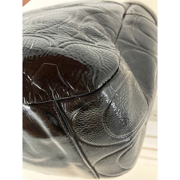 COACH F19462 LARGE PATTON LEATHER SIGNATURE SHOULDER BAG - Picture 8 of 16